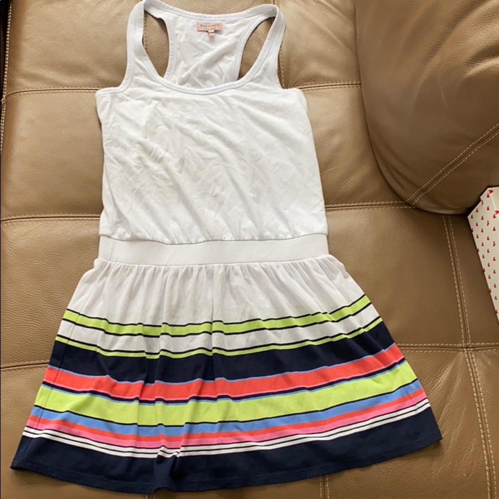 Juicy Couture Women Raceback White Dress S